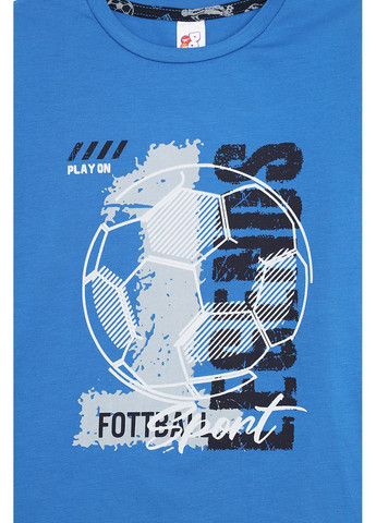 Синя всесезон піжама зі штанами для хлопчика колір синій цб-00283716 Domi