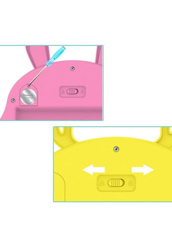 Детский графический планшет для рисования Animals Writing Tablet LCD со стилусом Желтый No Brand (362453066)