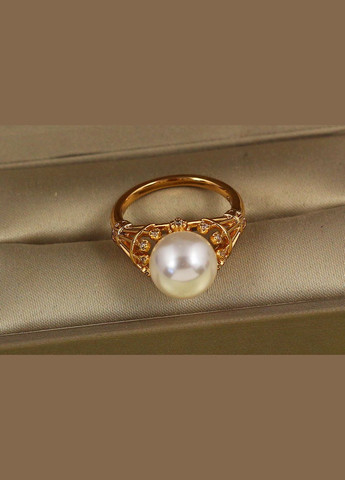 Кільце куля з перлиною р золотисте Xuping Jewelry (334002041)