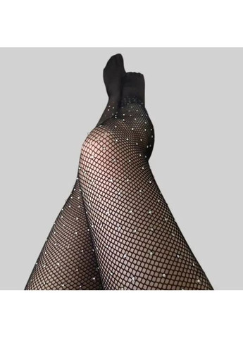 Завораживающие колготки украшены стразами One size Черный K0242-1 No Brand (366665337)