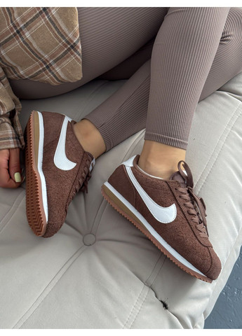 Кросівки жіночі Nike Cortez Light Brown | Найк Кортез коричневі No Brand коричневі демісезони (348419322)