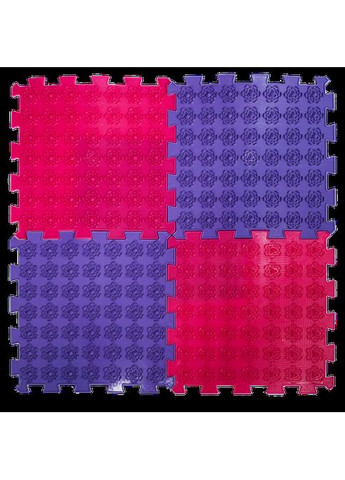 Акупунктурний масажний килимок Лотос 4 елемента 27x28 см Ortek (372128989)