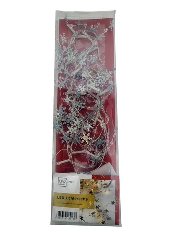 LED гірлянда зі сніжинками 20 LED з таймером, 1,7 м Livarno home (362045963)