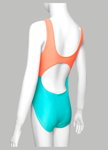 Комбинированный летний сплошной купальник для детей с открытым животом. модель 0317 арт.931 слитный, майо, монокини Samegame