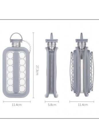 Силіконова форма для лоьду на 17 кульок TRAY Переносна бутилка для льоду білий No Brand (363329720)