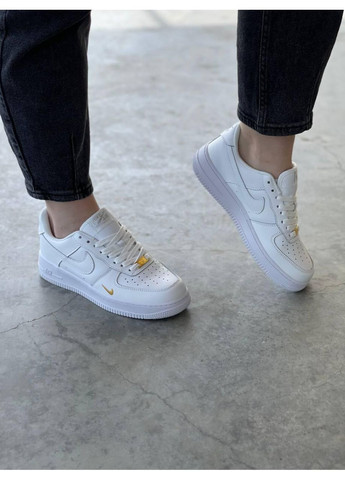 Білі Осінні кросівки чоловічі nike air force white найк аір форс 1 преміум No Brand