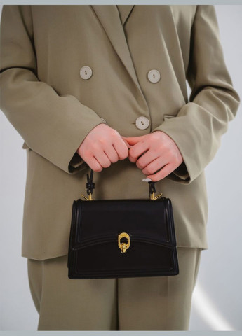 Стильна жіноча сумка, Жіноча сумочка через плече, Сумка крос-боді 9539 Чорний 72415 OnePro (300168139)