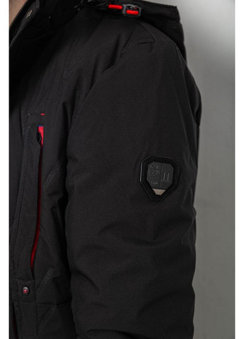 Чорна демісезонна куртка чоловіча демісезонна з капюшоном, колір хакі, 244rl9159al Ager