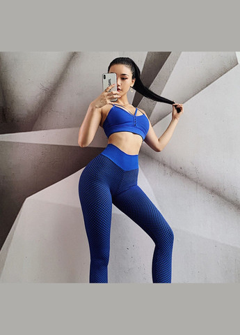Легінси жіночі спортивні 6099 XL сині Fashion (336873775)