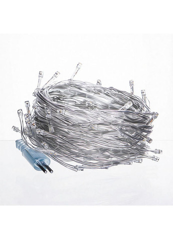 Новорічна гірлянда кімнатна нитка 18 м 180 LED кімнатна гірлянда білий провід Жовте світло W180LED18MWY Garlando (365545097)