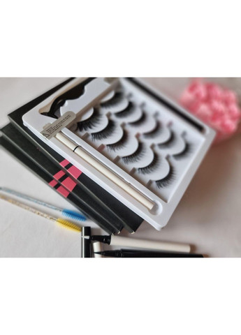 Набір багаторазові самоклеючі накладні вії 6 моделей + ДВА маркера: та прозорий Magnetic Lashes (366668406)