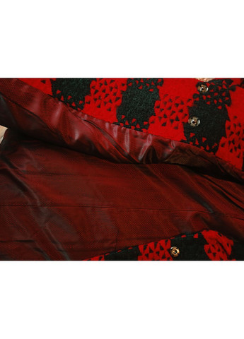 Красное демисезонное Пальто из шерсти с поясом Anastasimo