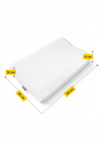 Подушка ортопедическая Ergo Small 30 x 50 см для сна White () 4FIZJO P-5907739319401 (340459226)