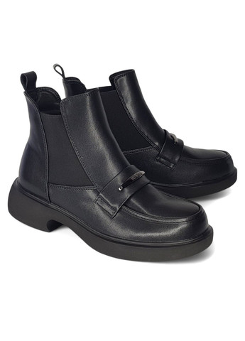 Черные демисезонная демисезонные ботильйони Wollen