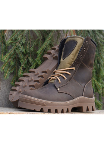 Військові Чоловічі Тактичні Берці Демісезонні. 36-48р Коричневі. Спеціальна трекінгова підошва! MSDM-1007 No Brand (301148213)