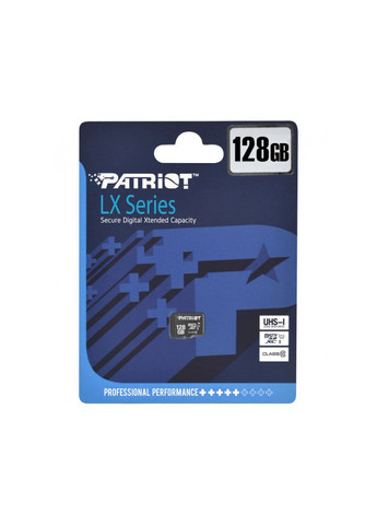 Картка пам'яті MicroSDXC 128 Gb LX Series PSF128GMDC10 без адаптера Patriot (276714136)
