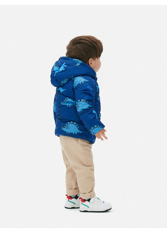 Синяя куртка демисезон,синий в узоры, Primark