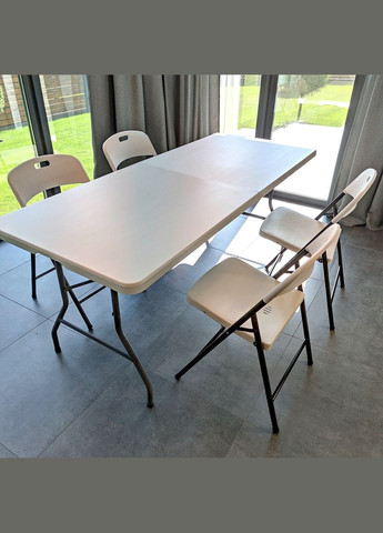 Складний стілець 46х52х79см Білий SW-00001609 Sticker Wall (370441106)