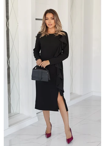 Темно-фиолетовое кэжуал платье Fashion Girl