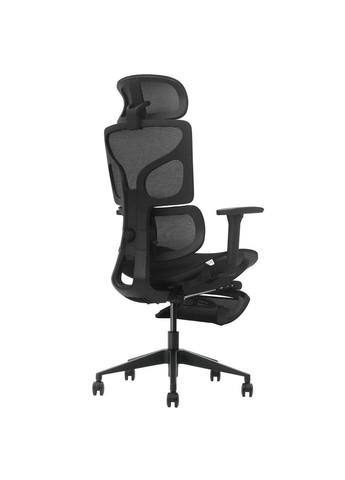 Крісло поворотне MARKUS F чорна сітка/чорний каркас з підставкою для ніг Intarsio (367253573)