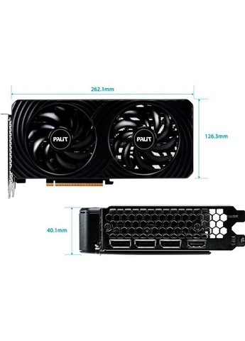 Відеокарта GeForce RTX 5060 Dual (NE75060019P1-GB2063D) UA [138810] Palit (402754204)