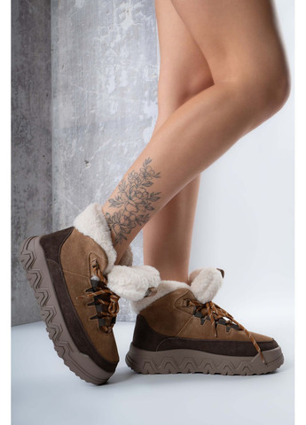 Черевики жіночі Натуральна замша бежеві 346776 Where Uwear (370269002)