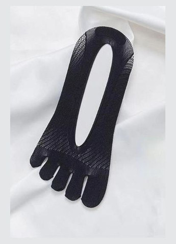 Слідки жіночі з пальцями капронові розмір 35-40 чорного кольору Let's Shop (282820090)