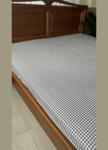 Простирадло на резинці бязь 160x200+25 см Сірий (П4К-mur-rezinka-002-02) No Brand (308754466)