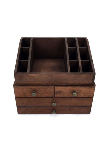 Органайзер настільний з дерева Ашвуд капучино (КНЦ-007009) No Brand (328225959)