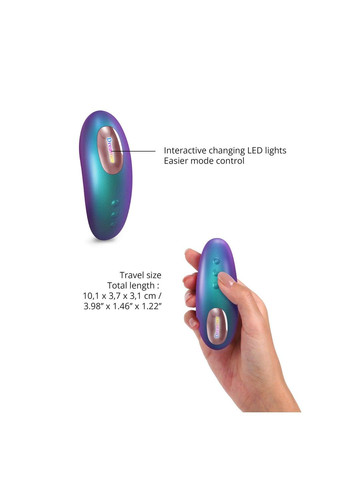 Вакуумний кліторальний стимулятор DREAMER - IRIDESCENT TURQUOISE Love To Love (315497739)