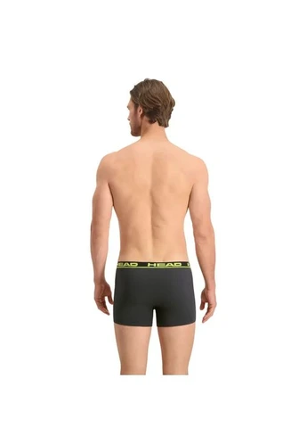 Труси-боксери бавовна графітовий 2 шт Head HEAD BASIC BOXER 2P (398543545)