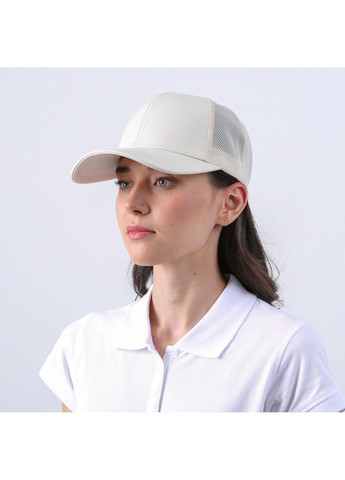 Бейсболка тракер женская коттон бежевая ЛЕЙРИЯ LuckyLOOK 808-638 (335833632)