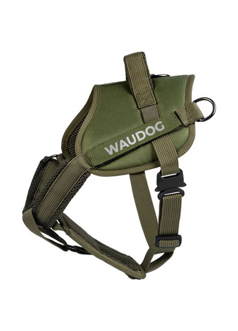 Шлей для служебных собак PRO-2, светоотражающая, металлический фастекс,, В 35-45 см, хаки WAUDOG (326836275)