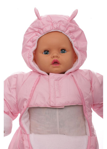 Человечек на флисе для девочки нежно розовый 74 см (44949) BABYKROHA (297199827)