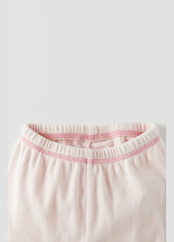 Рожевий демісезонний костюм для дівчинки світшот та шорти Zara світшот та велосипедки