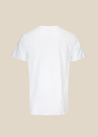 Біла футболка з принтом чоловіча p-mb02334 shop (2000991055209) LAWA