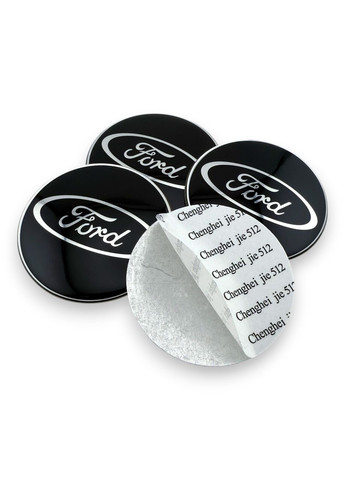 Наклейки с логотипом Ford Форд 65 мм алюминиевые эпоксидные 4 штуки. No Brand (364957896)