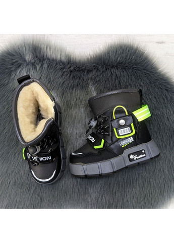 Зимние сапоги дутики детские зимние для мальчика Леопард на молнии