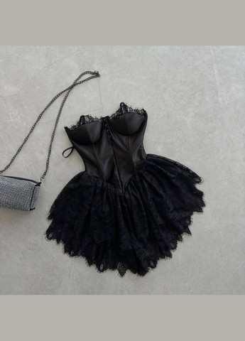 Комбинезон-платье с кружевом Avanti комбинезон-шорты однотонный чёрный праздничный кружево, атлас