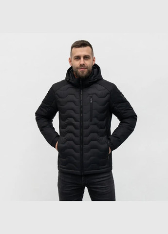 Черная демисезонная мужская демисезонная куртка большого размера SK