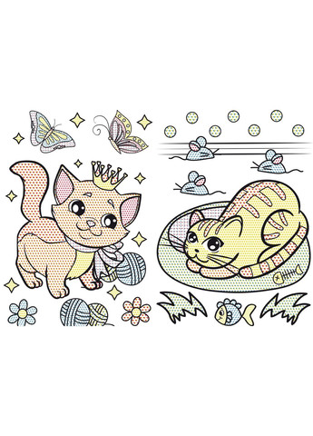 Кошенята. Великі водяні розмальовки Кристал Бук F00021836 (360999318)