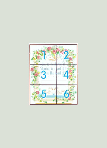 Набор для вышивания по нанесённой на канву схеме "Never to be parted". AIDA 14CT printed 41*49 см Joy Sunday (313613398)