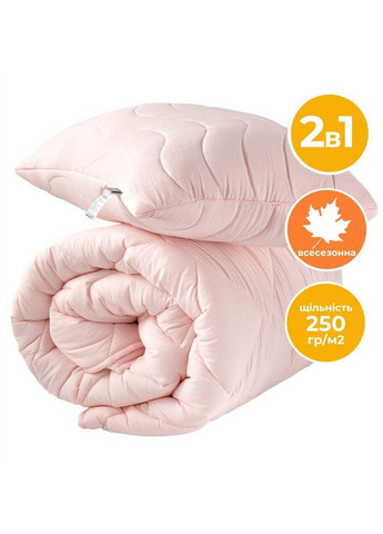 Набір полуторний Tropical ковдра 140х210 см + подушка 50х70 см антиалергенний пудра IDEIA (321990699)