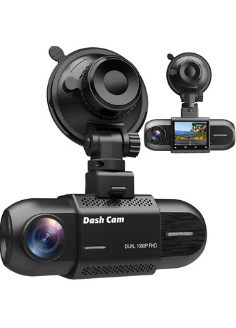 Компактный автомобильный видеорегистратор 1080P Full HD на две камеры, 1,5 диагональ, Yikoo M08 DVR (341318935)