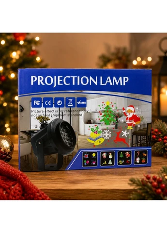 Детский LED проектор Projection Lamp с 16 рисунками / Мультиколорный проектор с 3D / LED прожектор детский BIG (400426028)