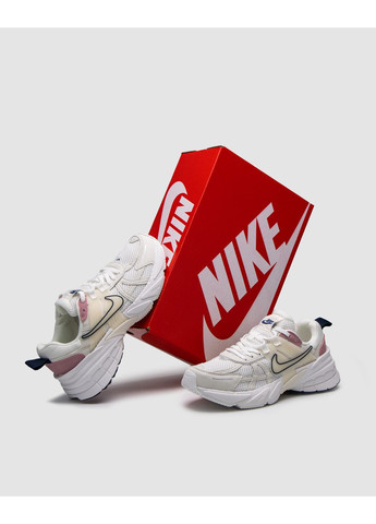 Рожеві Осінні кросівки чоловічі nike v2k runtekk white / cream / pink найк в2к рантекк No Brand