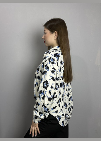Молочна блуза жіноча базова молочна mkaz6591-1 Modna KAZKA