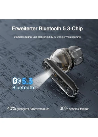 Уценка Беспроводные наушники Renimer BK11 Bluetooth 5.3, ENC, 4 микрофона, IPX7, LED-дисплей, до 40 часов работы, чёрные No Brand (366409081)