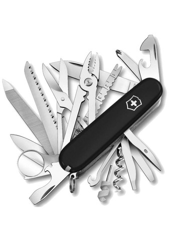 Комплект нож SwissChamp Black 1.6795.3 + Чехол с фонариком Police Victorinox (317305809)