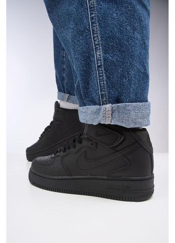 КРОСІВКИ ЖІНОЧІ NIKE AIR FORCE 1 HIGH FUR BLACK НАЙК АІР ФОРС 1 ПРЕМІУМ No Brand чорні зими (367169419)